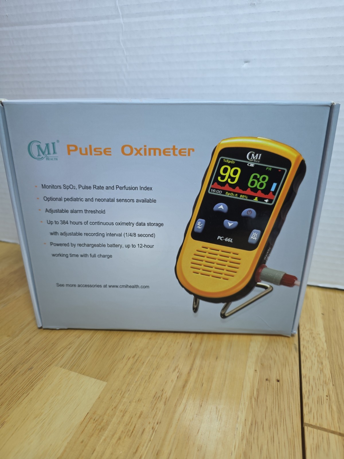 CMI Health PC-66L Handheld Pulse Oximeter Blood Oxygen Monitor SpO2 PR PI #FC7