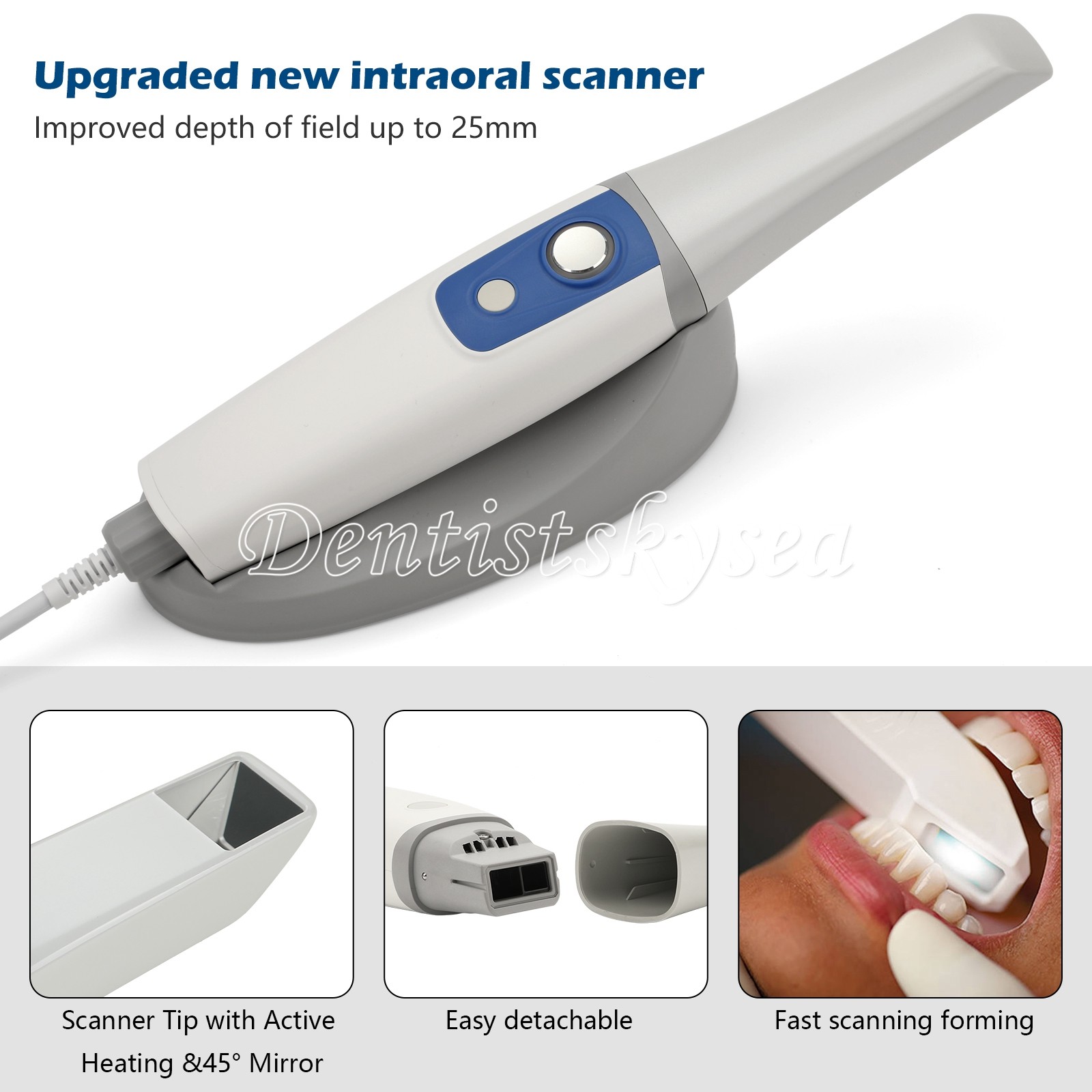 Dental 1:5 Increasing Contra Angle Optic LED Handpiece Fit NSK Electric Motor