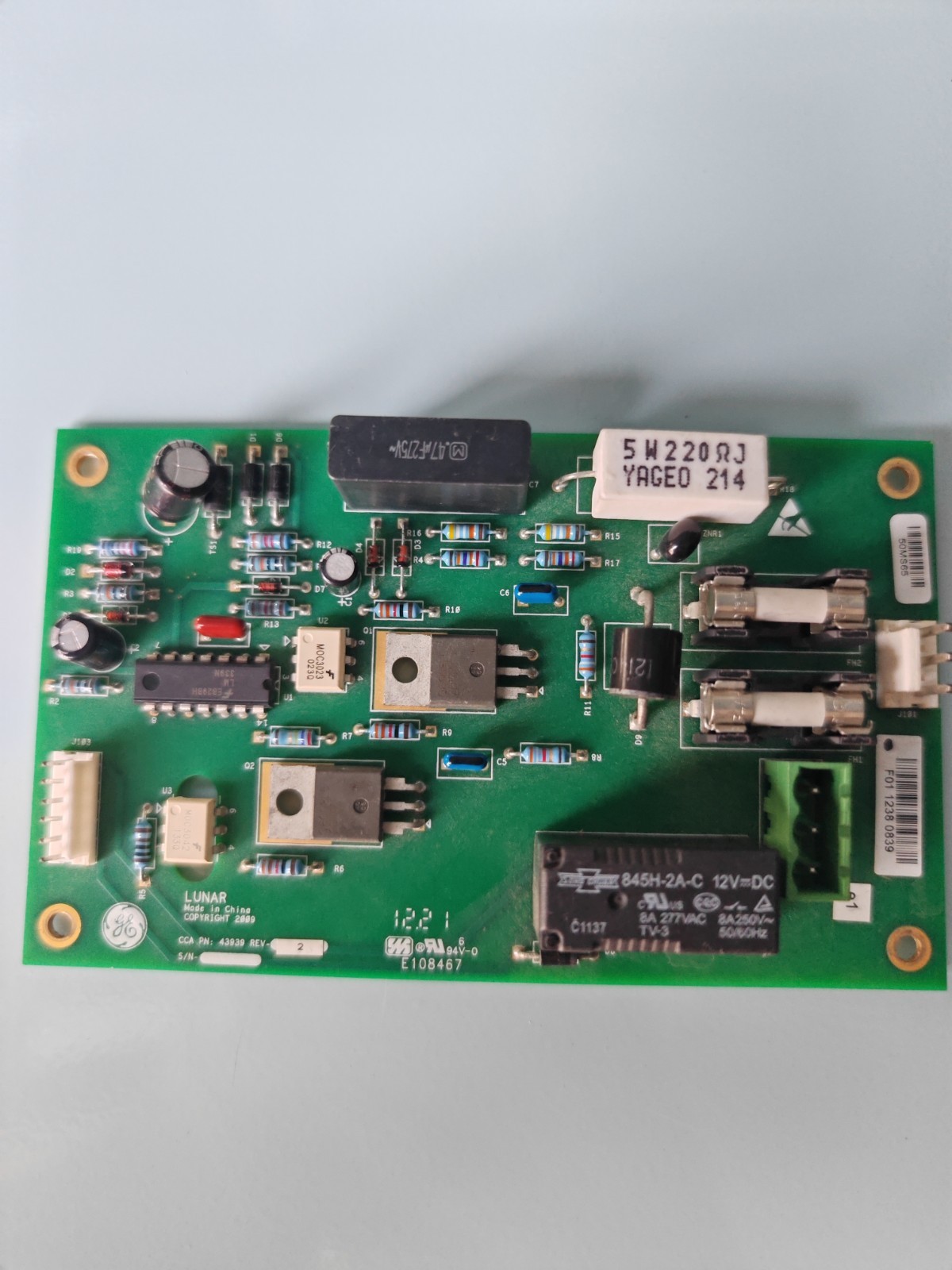 GE LUNAR E108467 High-Voltage Driver Board