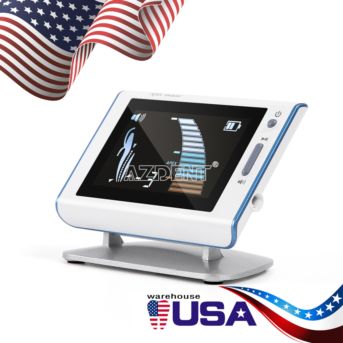 Dental Cordless LED Endo Motor 16:1 Contra Angle /Root Canal Apex Locator AZDENT