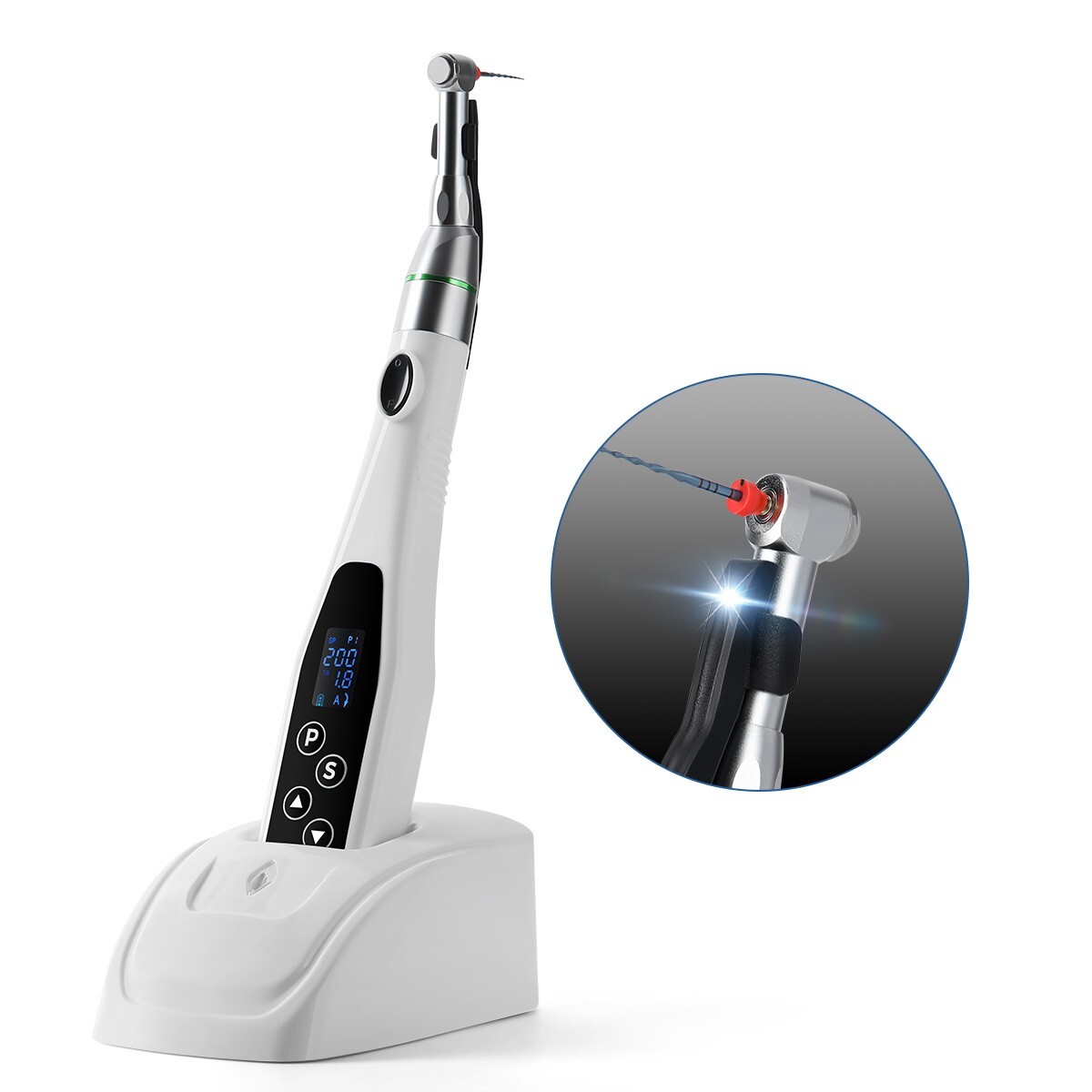 Dental LED Cordless Endo Motor 16:1 Contra Angle/ Apex Locator/Niti Rotary Files