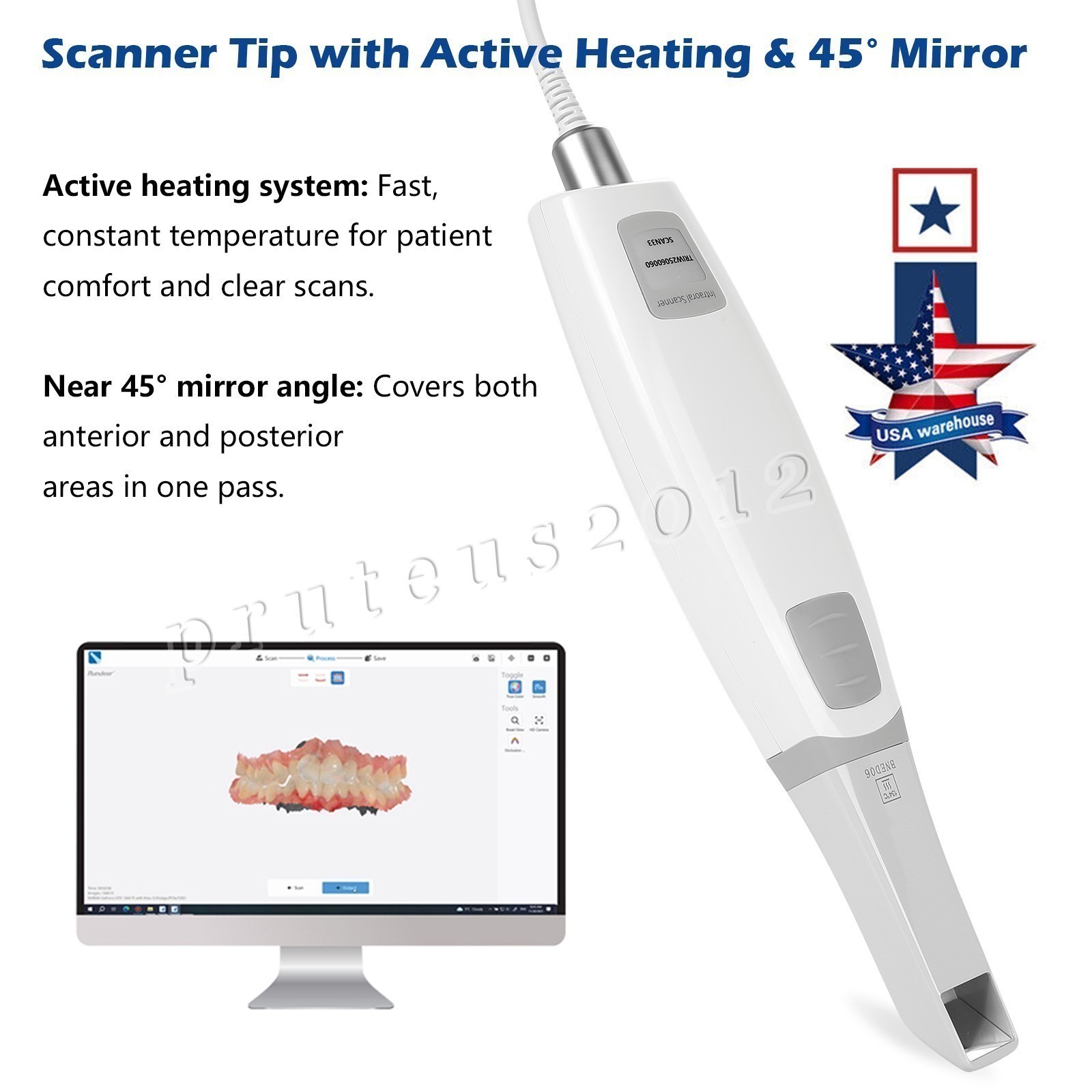 Yabangbang E-generator Dental LED Fiber Optic High Speed Handpiece 4 hole YBM