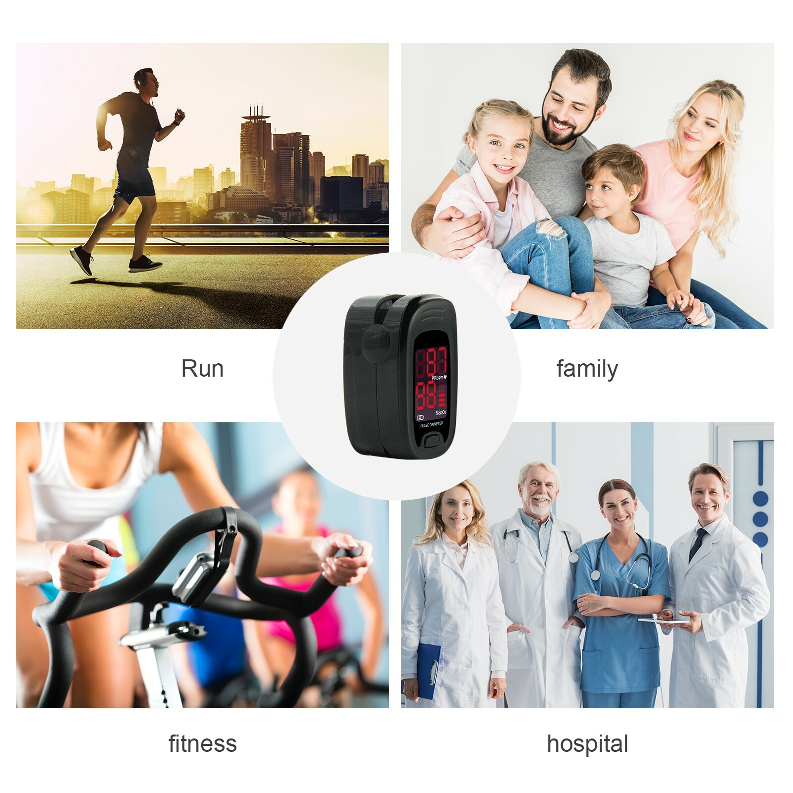 CONTEC Finger Tip Blood Oxygen Meter SPO2 PR Pulse Monitor LED Display USA