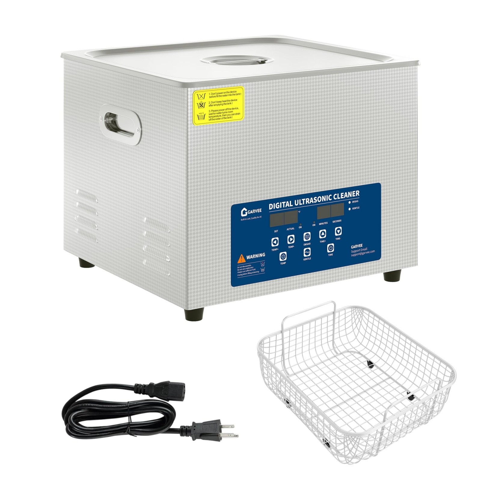 30L Ultrasonic Cleaner Timer Heating Machine Digital Industrial Sonic w/ Timer