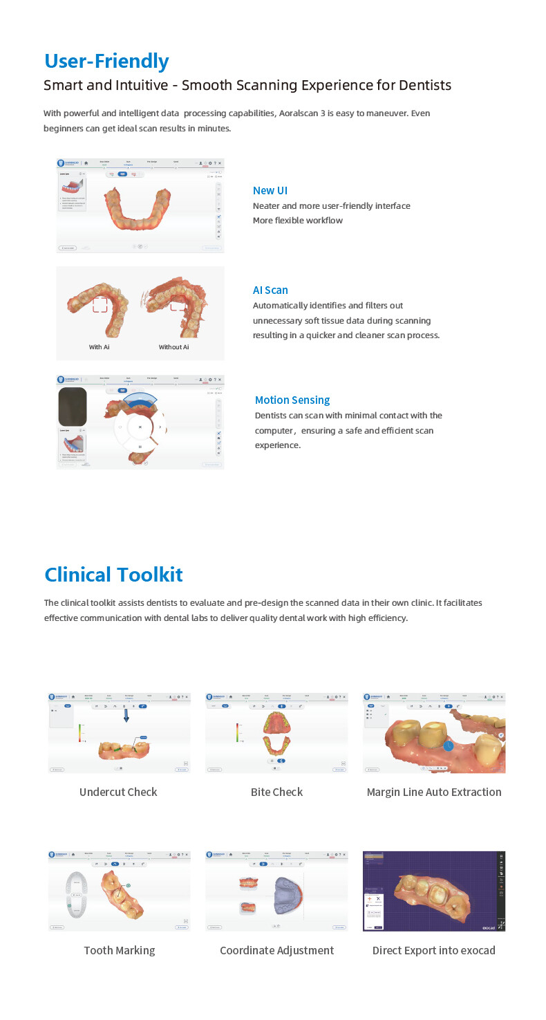 Shining3D Aoralscan 3 Dental Digital Intra-Oral 3D Scanner with Scanning SW