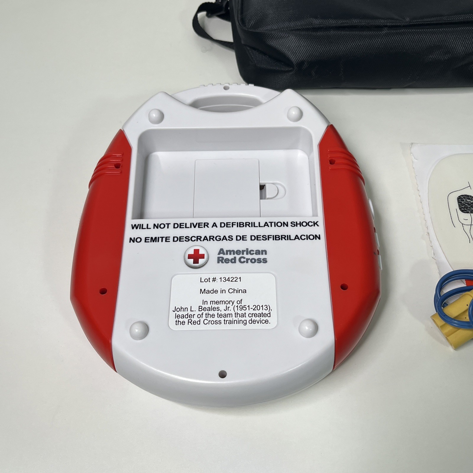 American Red Cross AED Trainer Training Practice Device WORKS