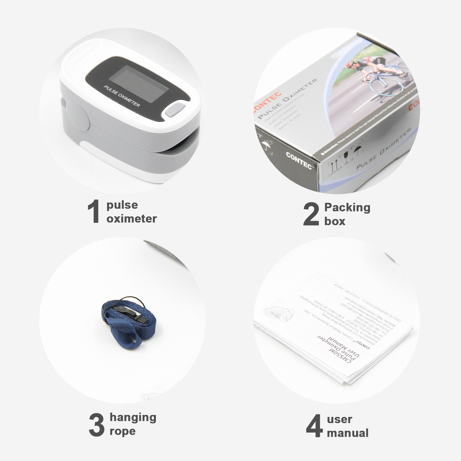 Fingertip Pulse Oximeter SPO2 Pulse Rate Heart Rate Monitor Blood Oxygen