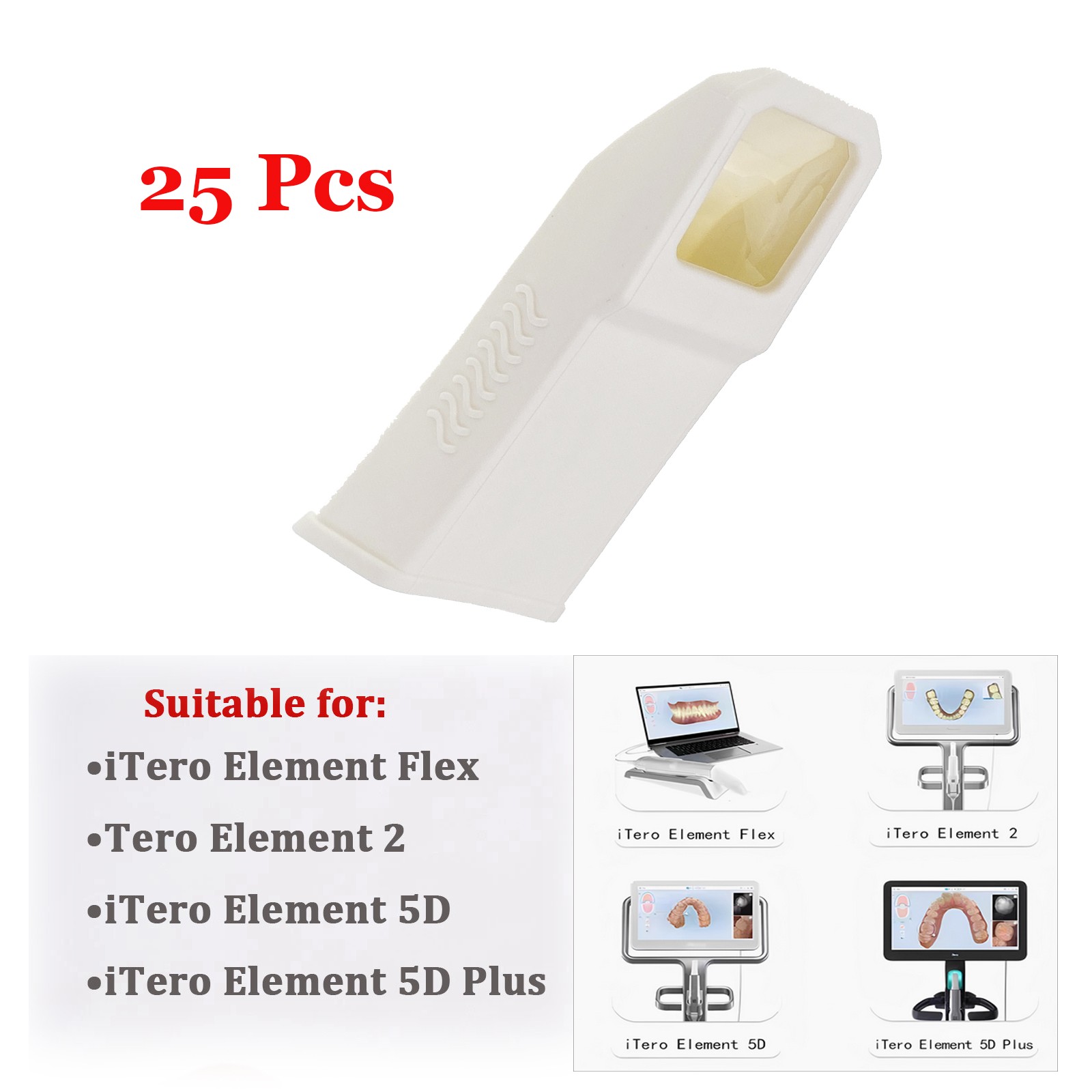 25Pcs Dental Scanner Intraoral Sleeves Disposable Protective Cover for iTero
