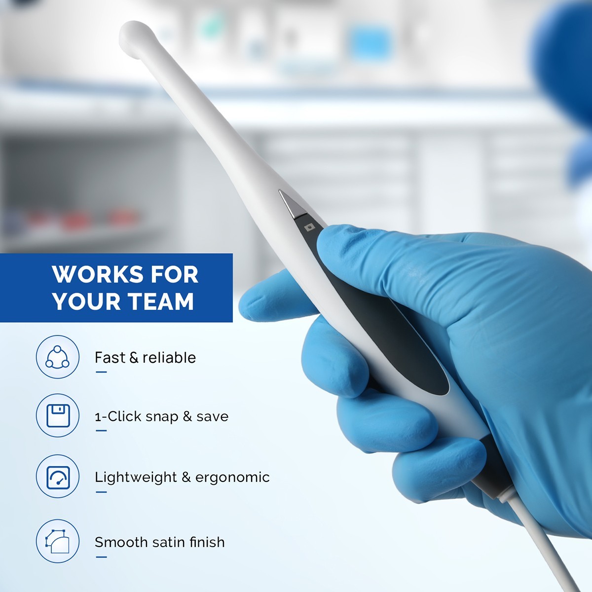 AZDENT Dental Intraoral Camera Digital Imaging Focus Intra Oral 6 LED Light US