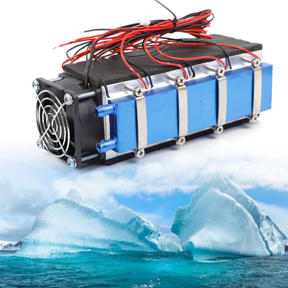 8 Chip TEC1-12706 Thermoelectric Peltier Cooler Air Cooling Device DIY 12V 576W