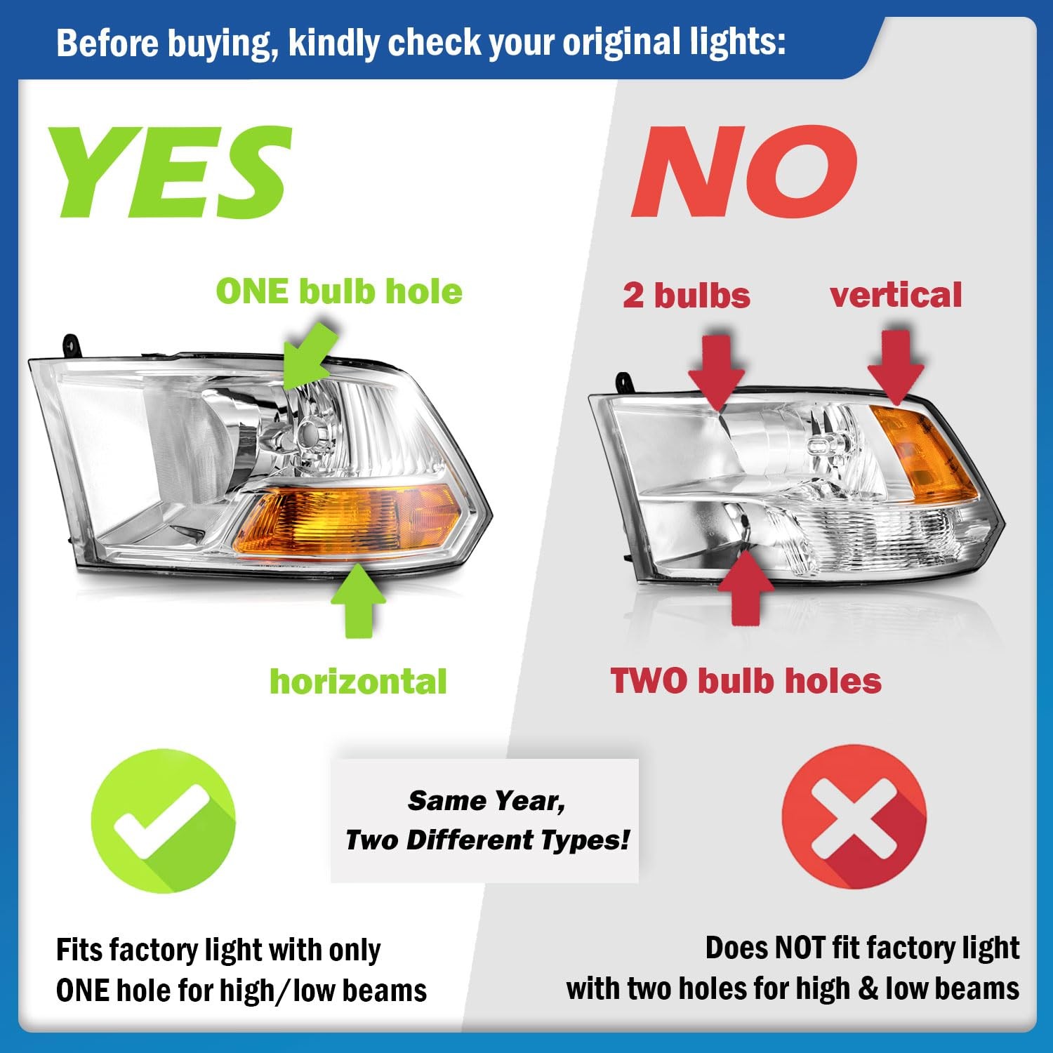 Headlights for 2009-2012 1500 2010-2012 2500 3500 Excludes Quad Beam