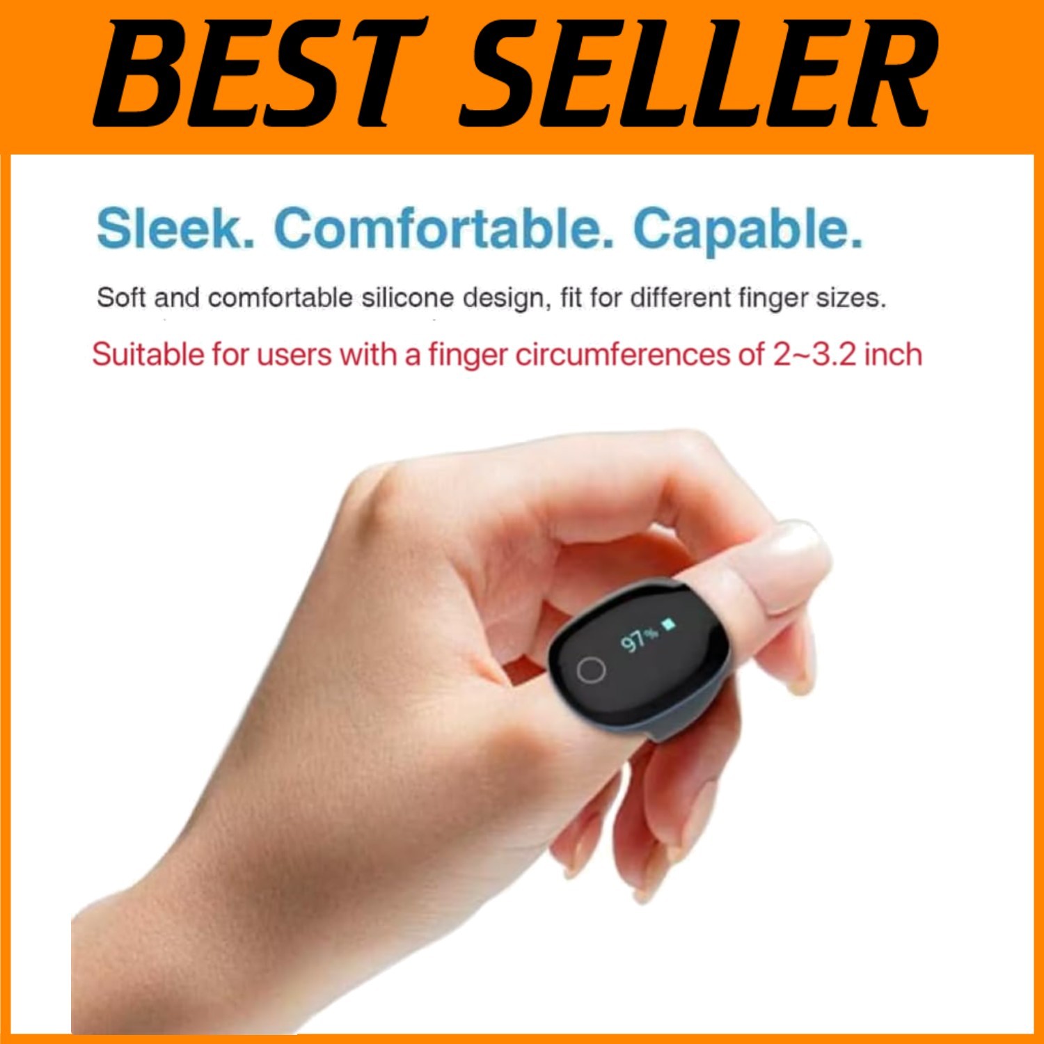 O2Ring Pulse Oximeter – Wearable Blood Oxygen Monitor
