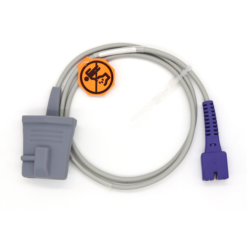 Adult Soft Finger-tip SpO2 Sensor Probe 1M 9-pin Fits For OxiMax Monarch，2pcs
