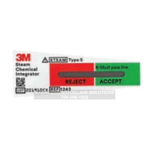 PACK of 100 3M Attest Type 5 Chemical Integrators 1243B