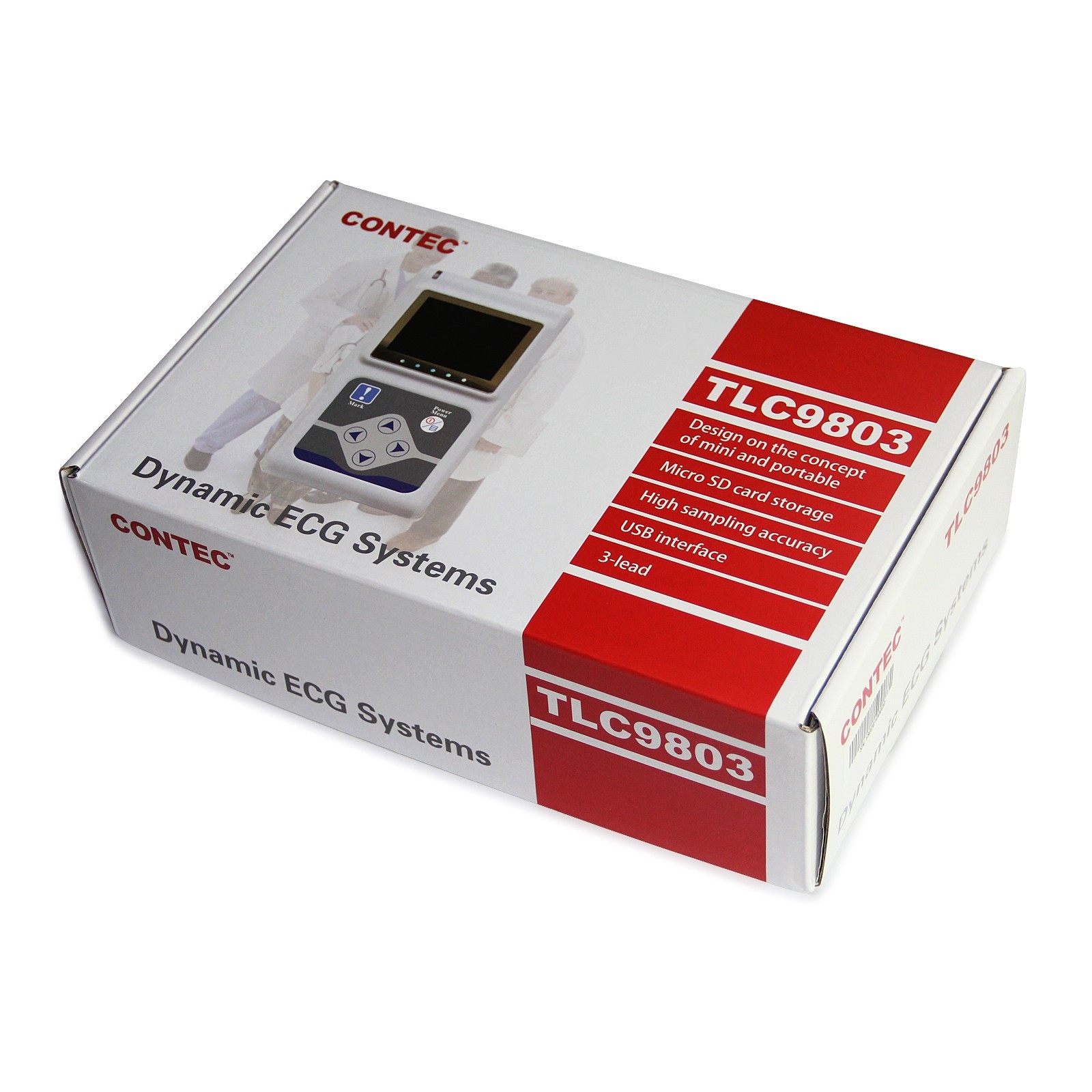 Genuine CONTEC TLC9803 Dynamic ECG Monitor System 24 Hours Recorder ECG Holter