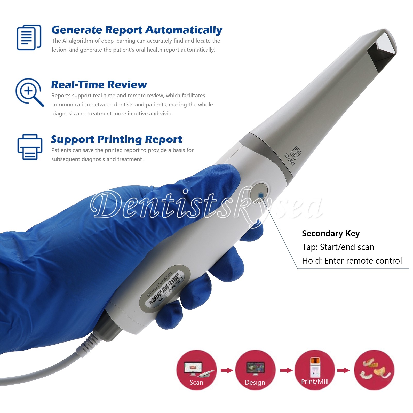 Dental 1:5 Increasing Contra Angle Optic LED Handpiece Fit NSK Electric Motor