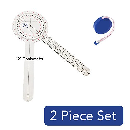 Goniometer 12″ 360 Degree ISOM, Tape Measure, US Seller Select Option
