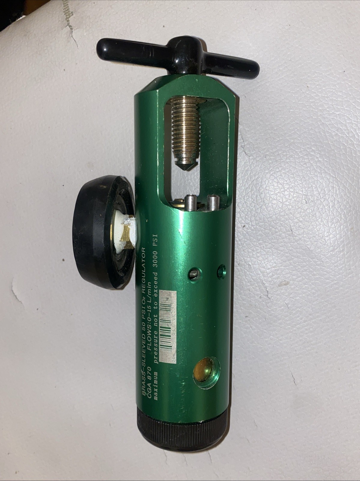 Roscoe Medical RMI-08MINI Oxygen Tank Regulator, 0-8 LPM, CGA-870