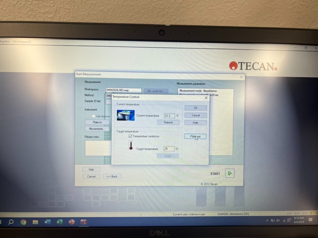 Tecan Sunrise Microplate Reader 30087502 w/filter Manu 2021, w/software, tested