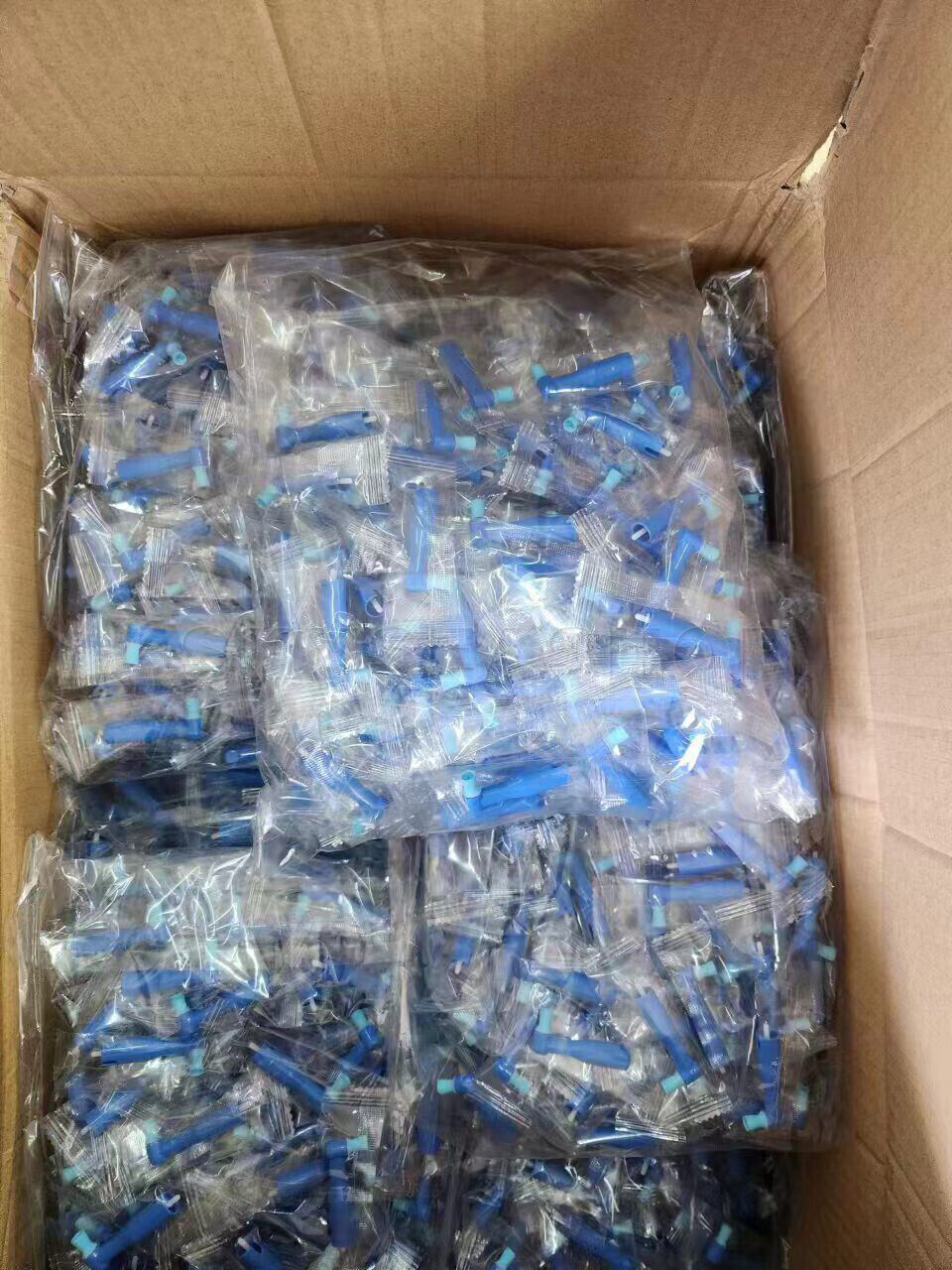 Dental Disposable Prophy Angles Cups for Contra Angle 90° angle Blue 100pcs