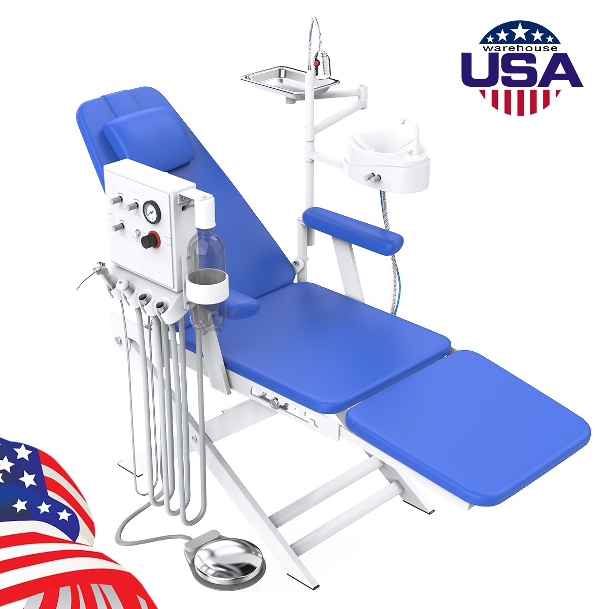 24L/40L Dental Silent Oil-Free Air Compressor Medical Pump/ Folding Chair