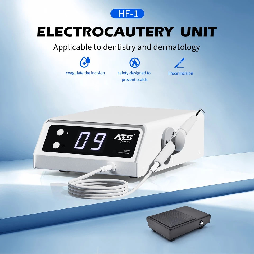 Electrosurgery Dental Cutting Unit with 10 Electrodes Tips 110V/220V HF