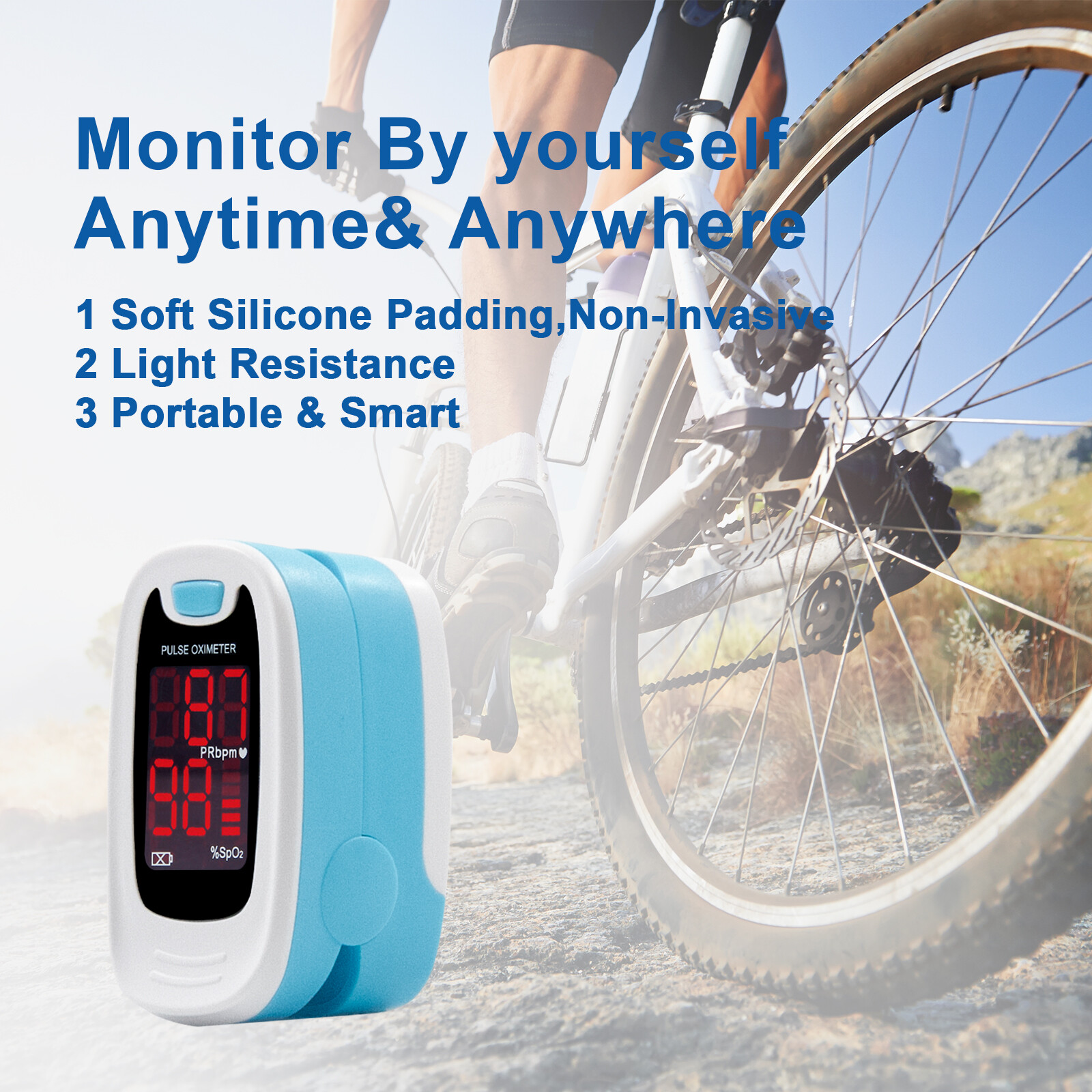 FingerTip Finger Pulse Oximeter LED Blood Oxygen Pressure Meter Monitor USA FDA