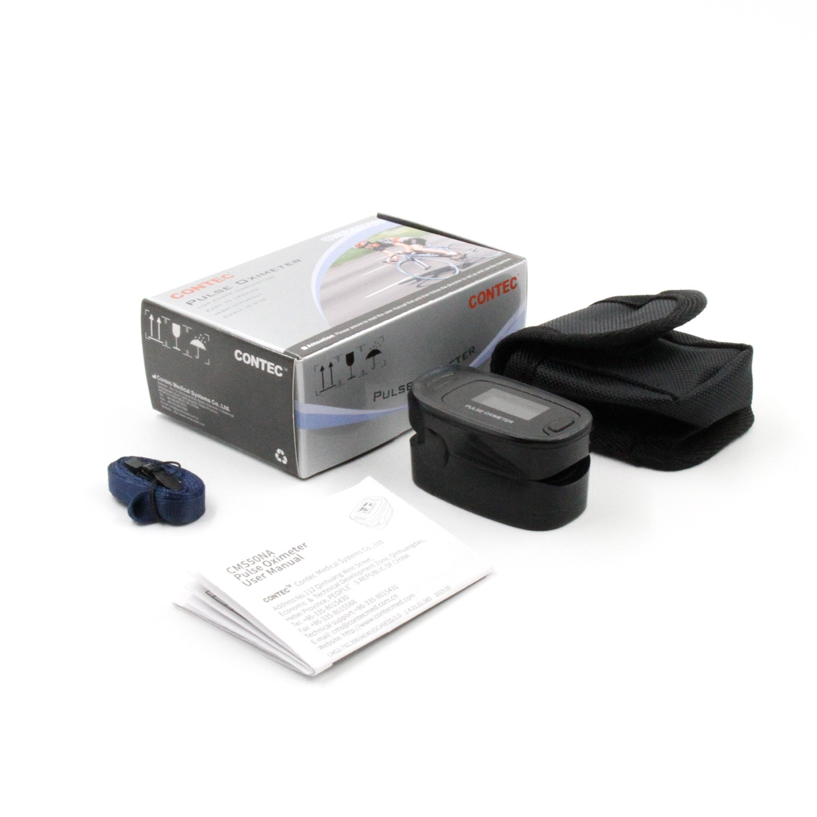 OLED Finger Pulse Oximeter Blood Oxygen Monitor SpO2 Heart Rate Tester Free Bag