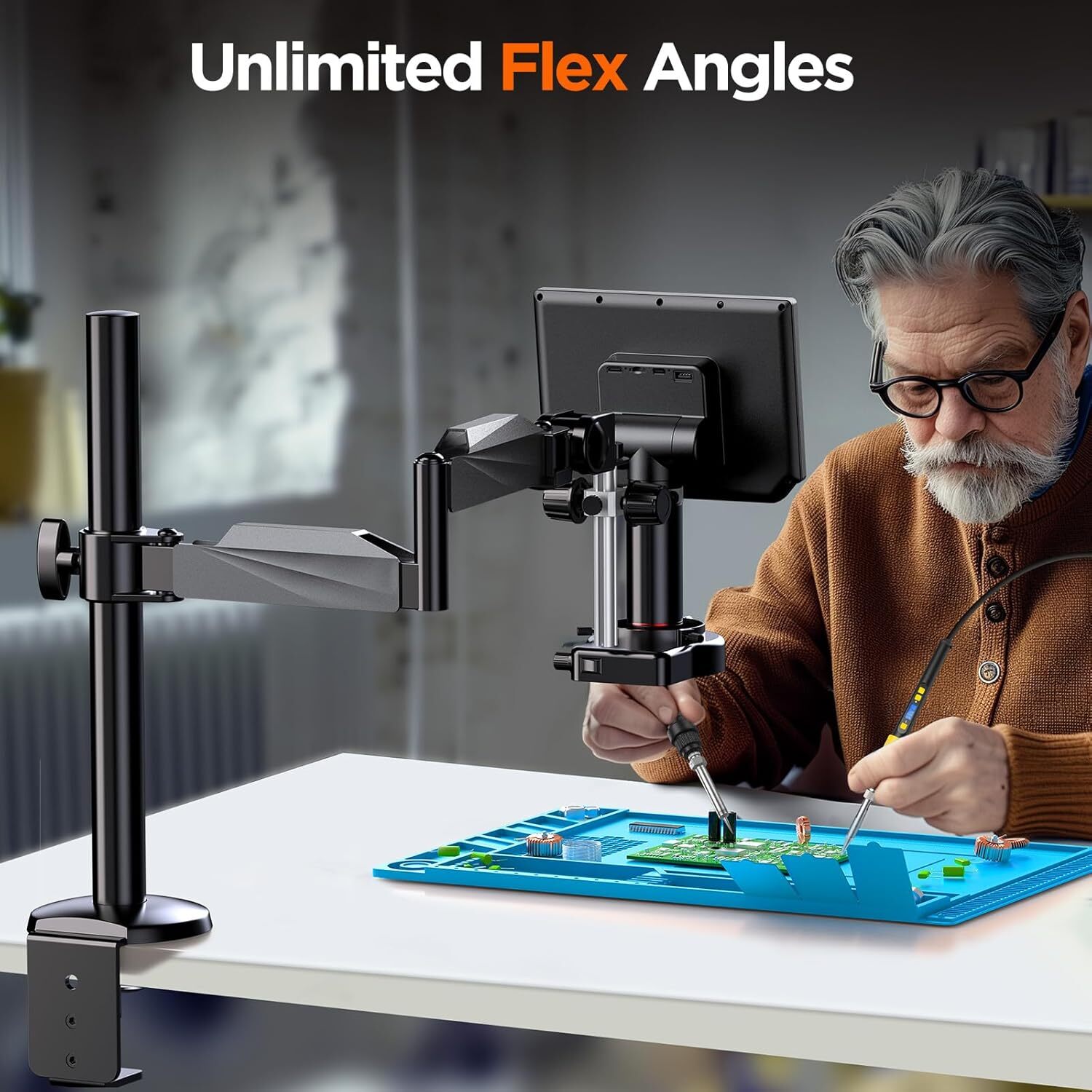 Elikliv 4K Digital Microscope 52MP Imaging 10.1″ IPS Ultimate Precision&View