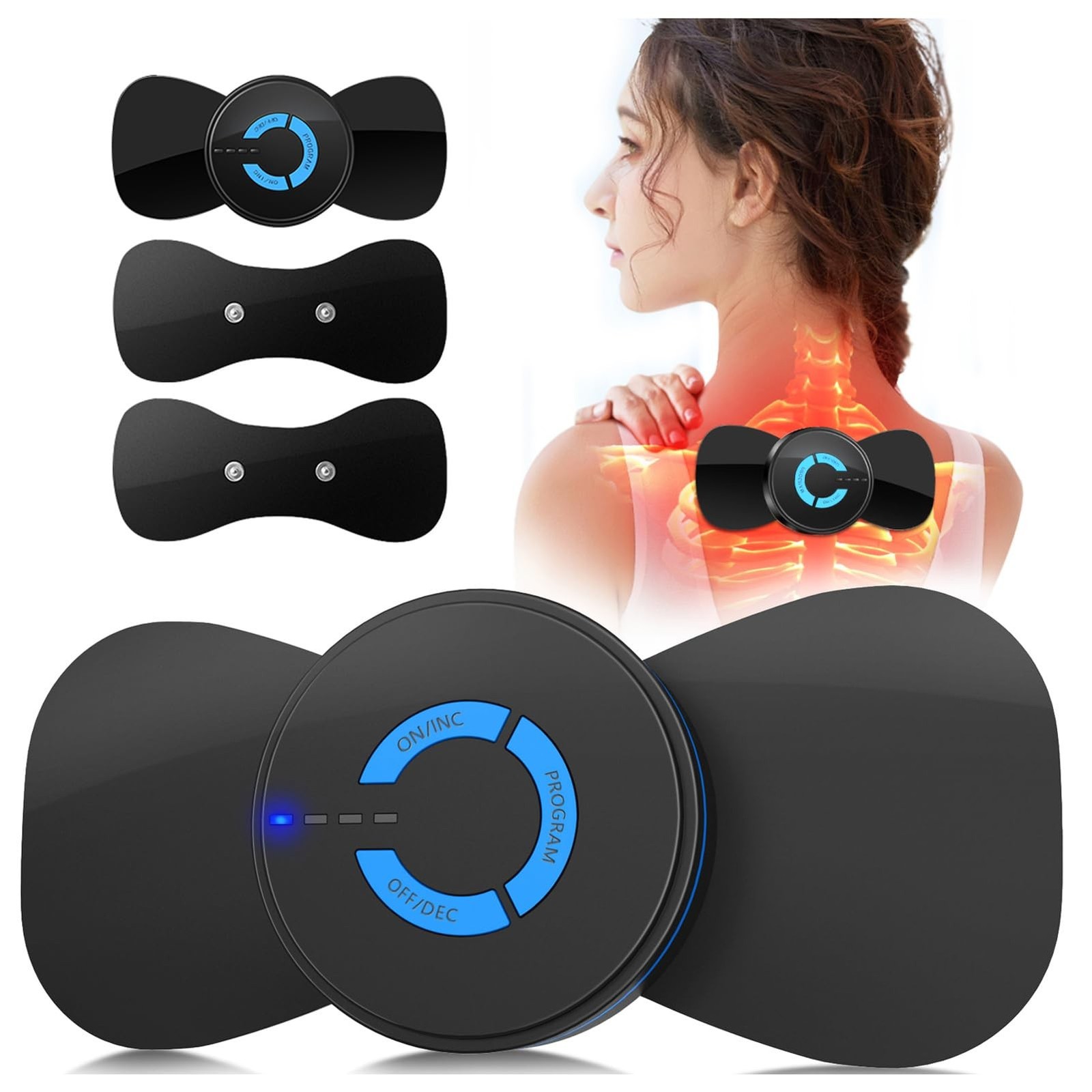 Wireless TENS Unit Muscle Stimulator, FSA-HSA Mini Massager for Pain Relief |…