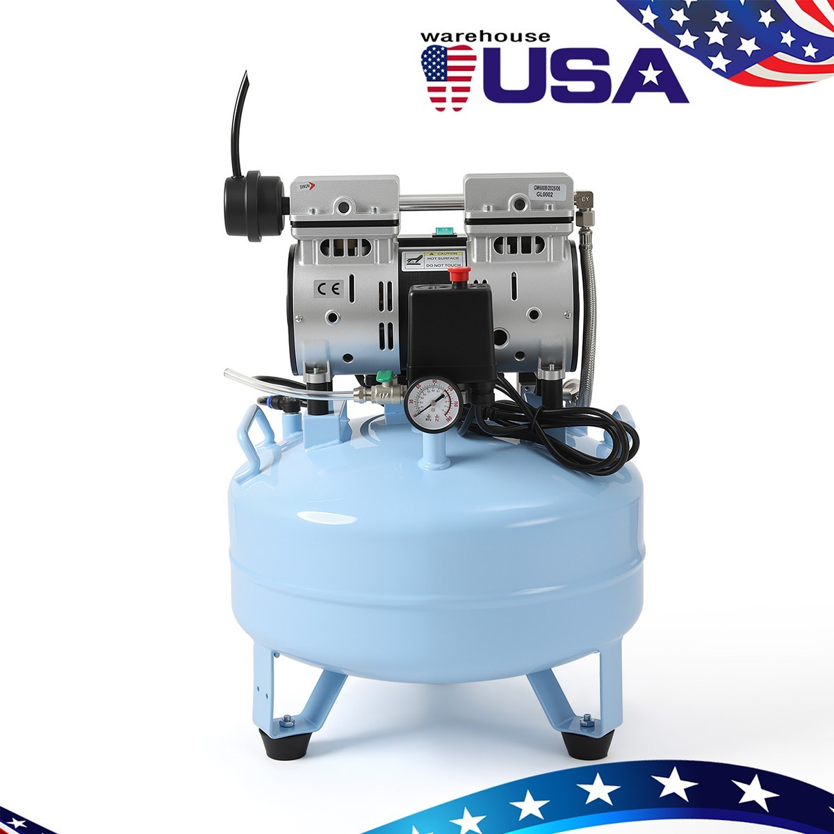 Dental Electric Mobile Suction Unit System Machine /Air Compressor Oil Free