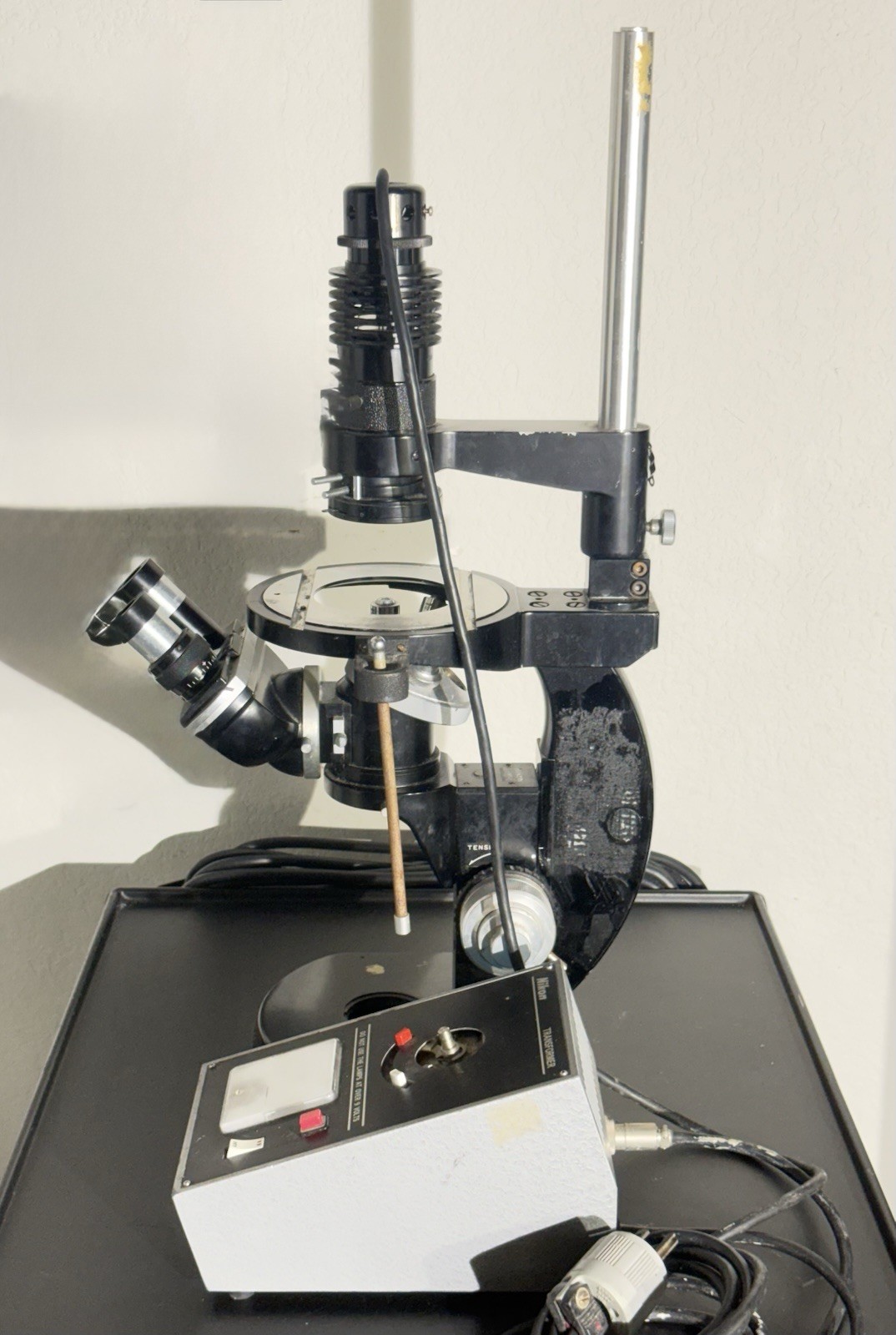 Nikon Binocular Compound Microscope Upright 38556 CK10x Japan Lab Black