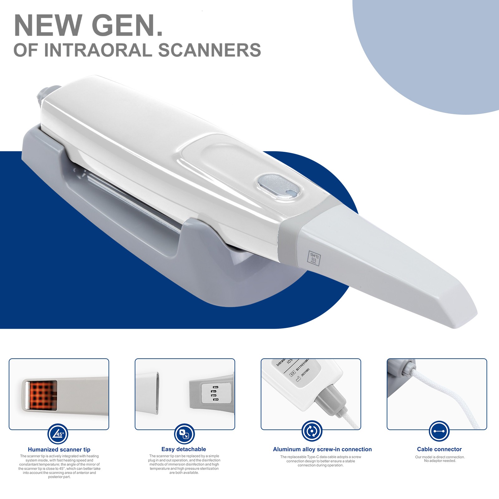 Dental Digital X-Ray Unit Machine with Imaging System RVG X-Ray Sensor Size 1.5