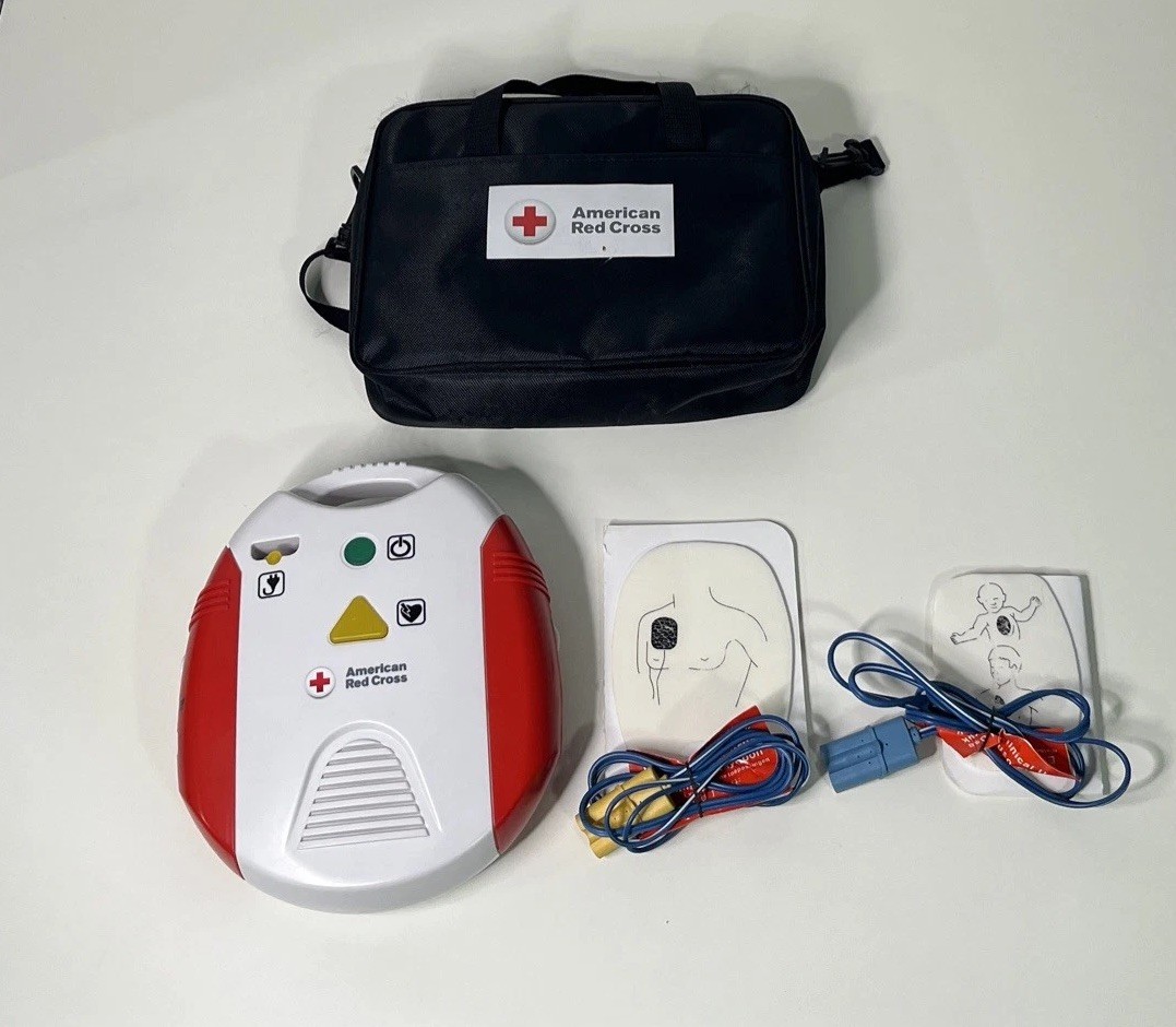 American Red Cross AED Trainer Training Practice Device WORKS