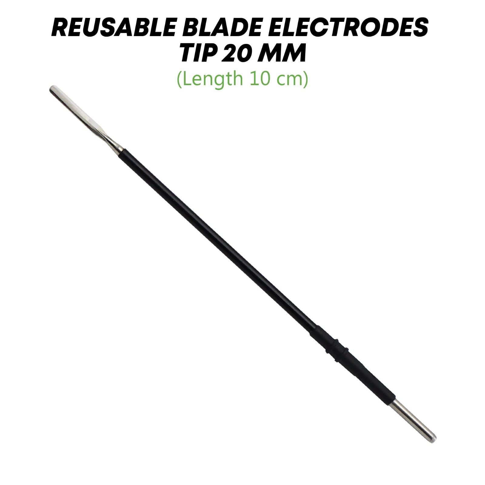 Reusable Electrodes Blade 20 mm 13 cm Electrosurgical Electrodes Autoclavable