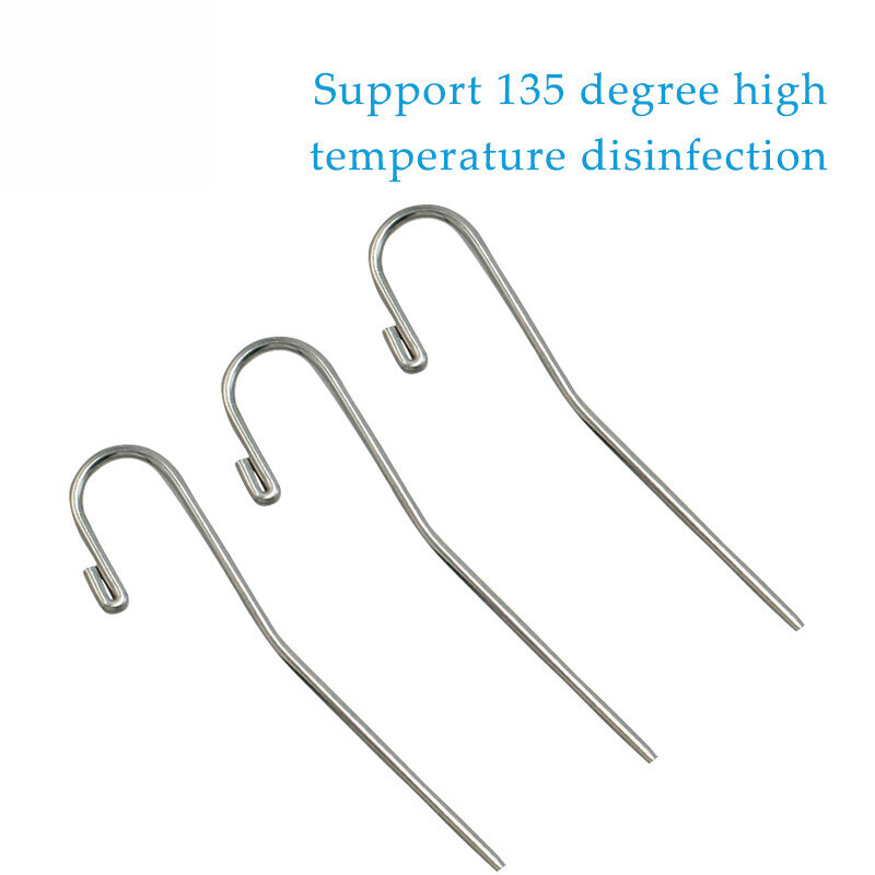10pcs Dental Lip Hook Clip Stainless Root Canal Finder Endo Apex Locator