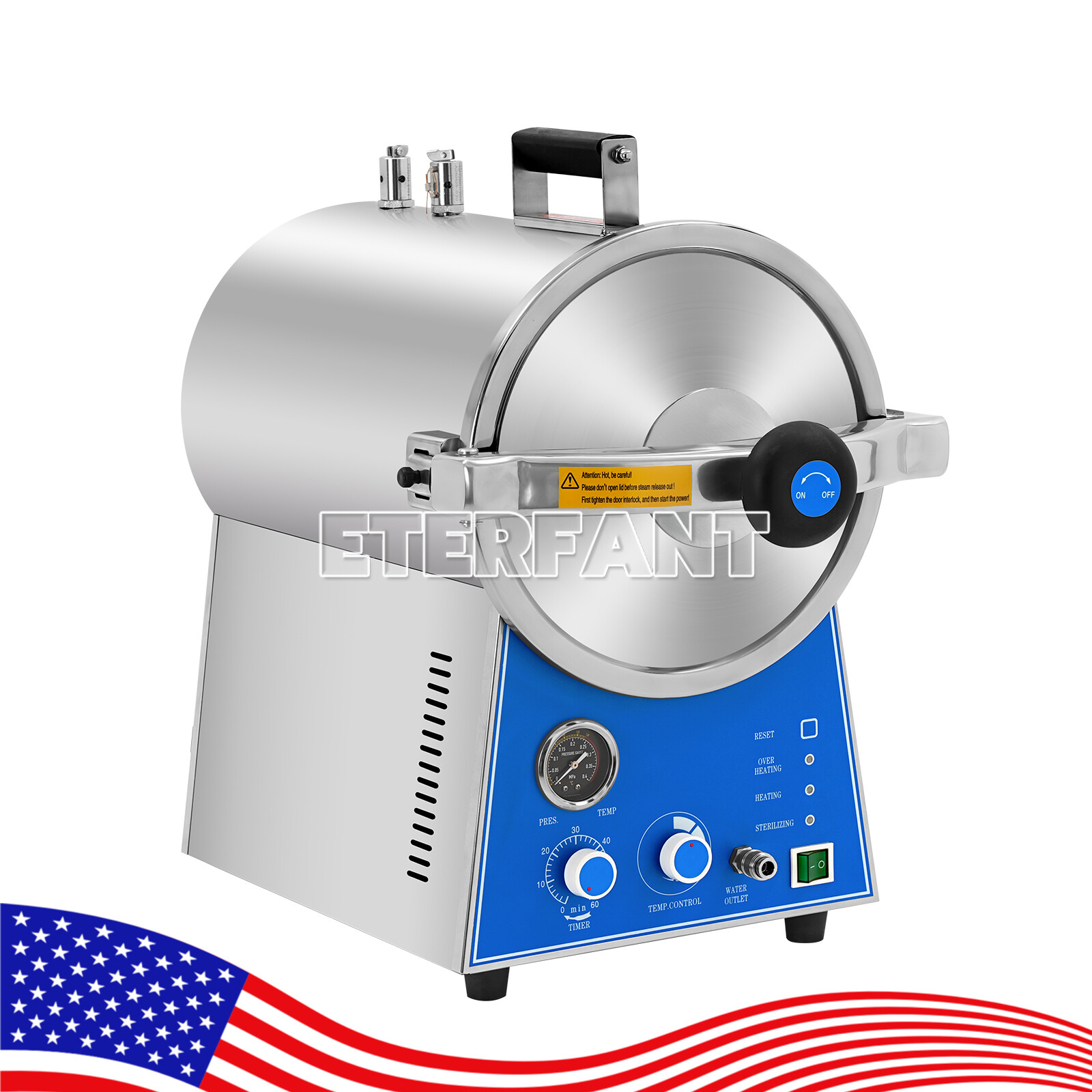 Dental 24L Tabletop Medical Steam Sterilizer Autoclave/27L Sterilization Cabinet