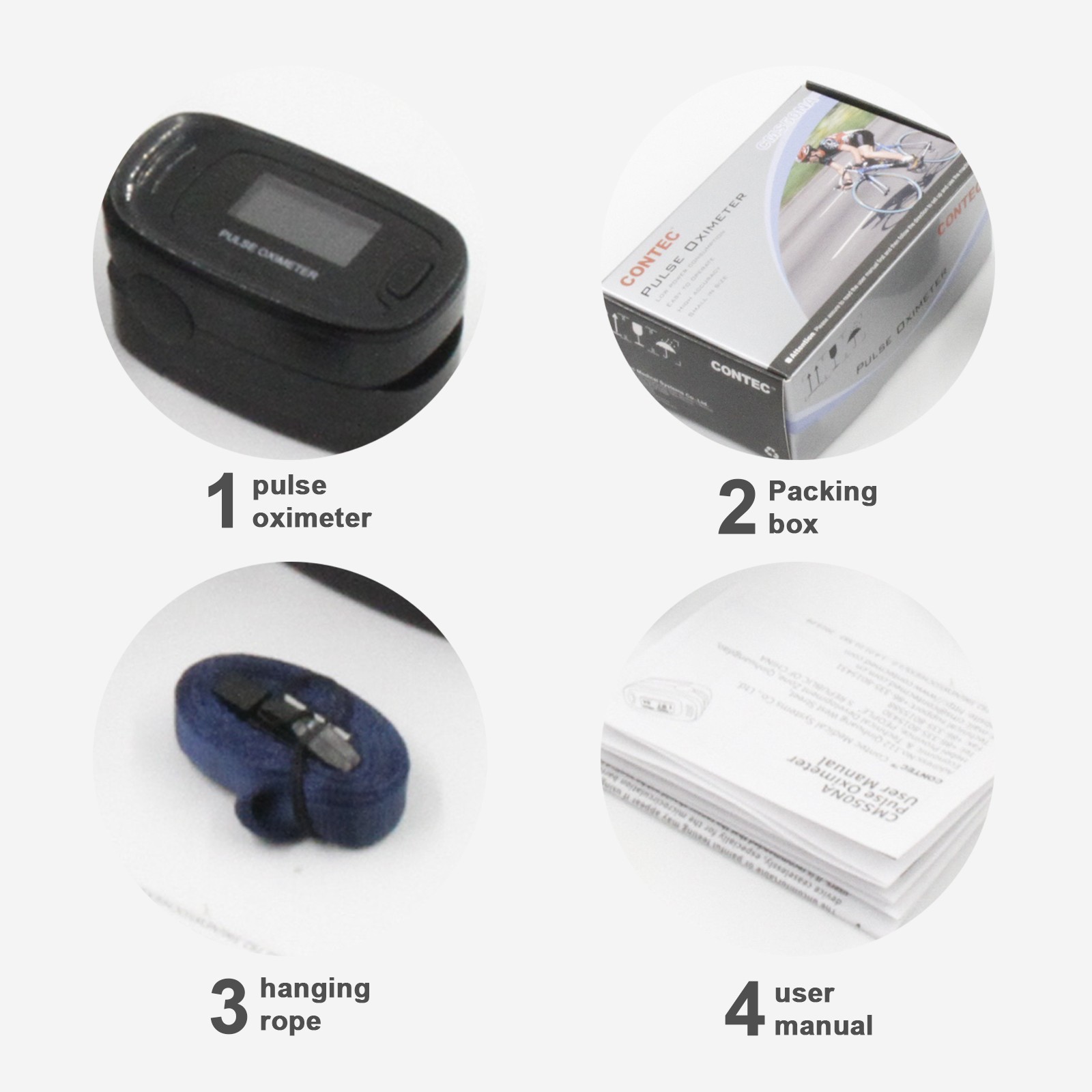 OLED Finger Pulse Oximeter Blood Oxygen Monitor SpO2 Heart Rate Tester Free Bag