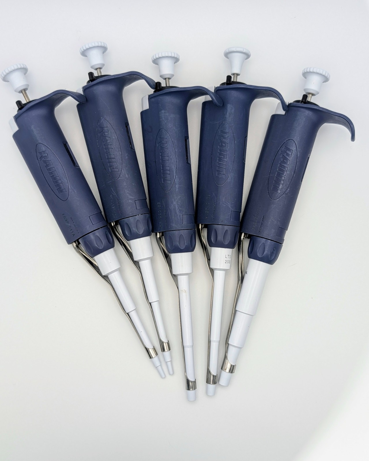 Rainin LTS Pipette Set | 10uL, 20uL, 100uL, 200uL, 1000uL | Cleaned, Calibrated