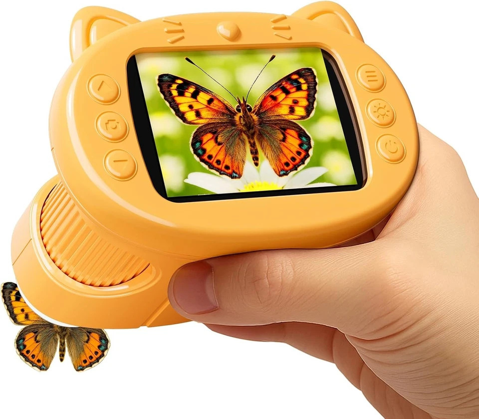 1000X Handheld Digital Microscope for Kids: Pocket Microscope with 2.4″ IPS Scre