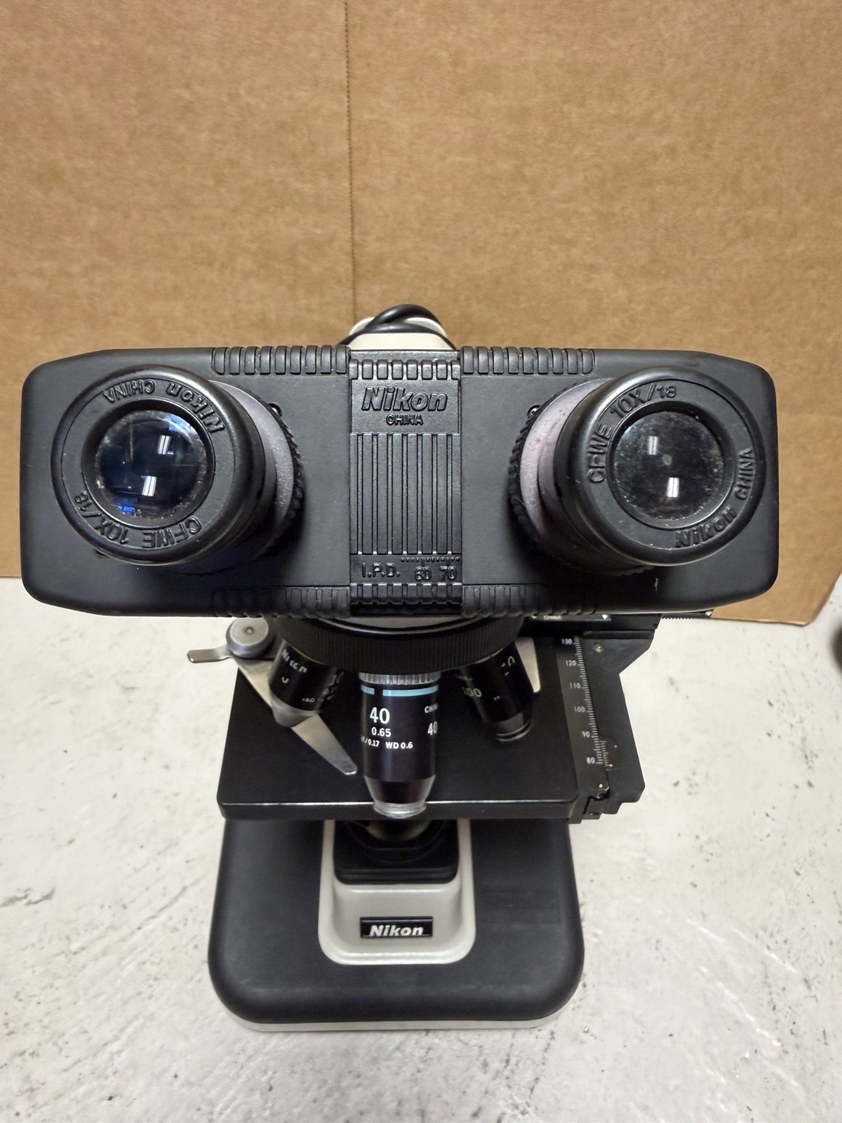 NIKON Alphaphot 2 YS2-H Binocular Microscope with 4 Objectives 4x 10x 40x 100x