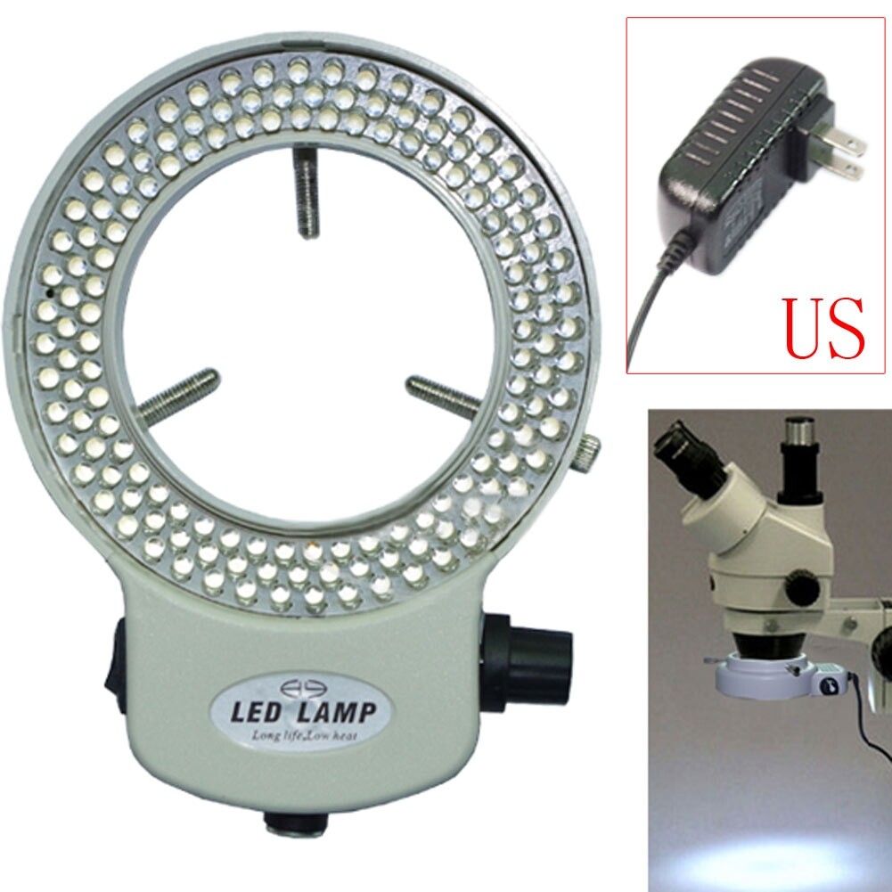 144LED Adjustable Ring Light Lamp Illuminator for Microscope 17