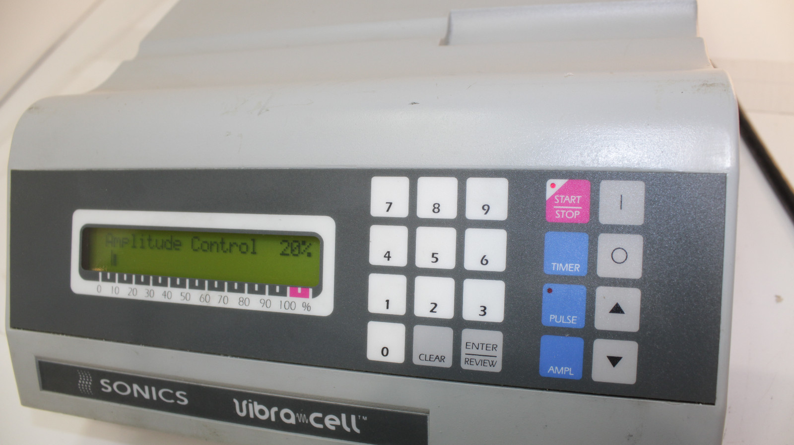 Sonics VCX-130 Vibra-Cell Ultrasonic Liquid Processor, no probe included.