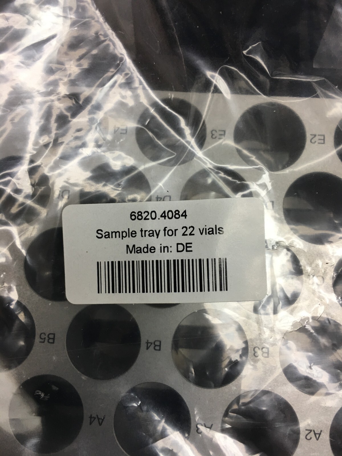 Thermo Fisher PN 6820.4084 Sample Rack 22 vials 4 mL Cylindrical Autosampler Lot